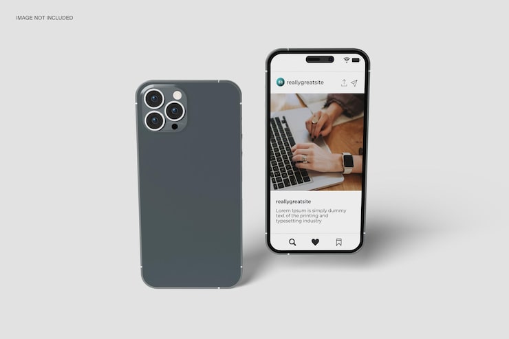 PSD smartphone 14 pro max mockup
