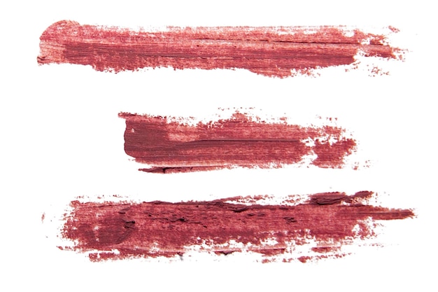 PSD smears of nude lip pencil on an empty background