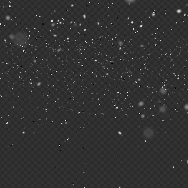 PSD snowfall overlay square background