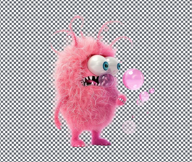 PSD so pretty bubbles mcfluff isolated on transparent background