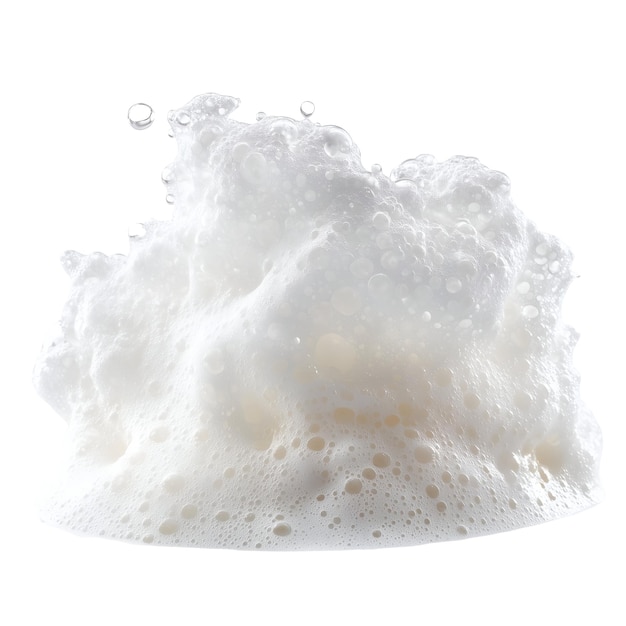 PSD soap foam isolated