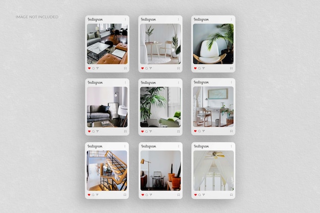 PSD social media instagram post rendered template