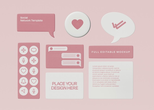 PSD social media mockup