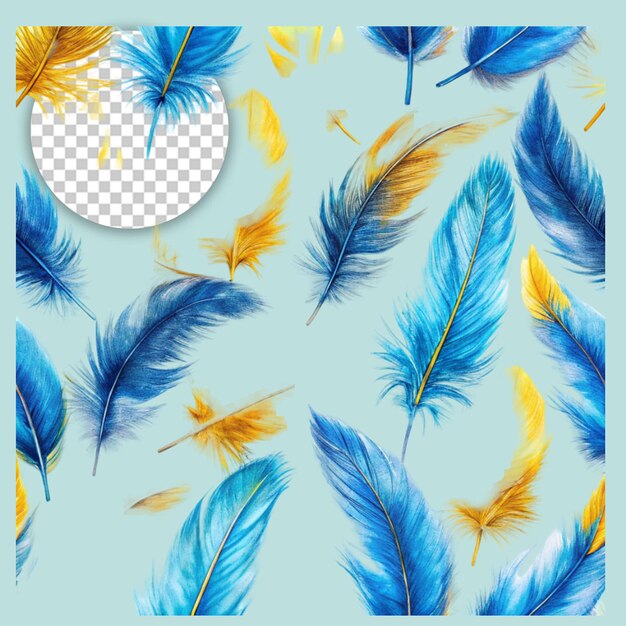 PSD soft feather vector icon elegant on transparent background