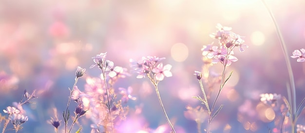 PSD soft light on delicate flowers