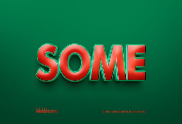 PSD some premium 3d psd text effect