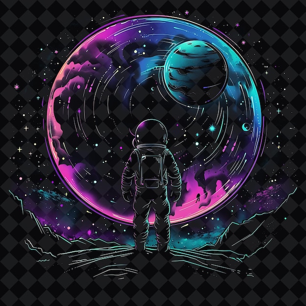 PSD a space ship with a space suit on the back and a space suit on the back