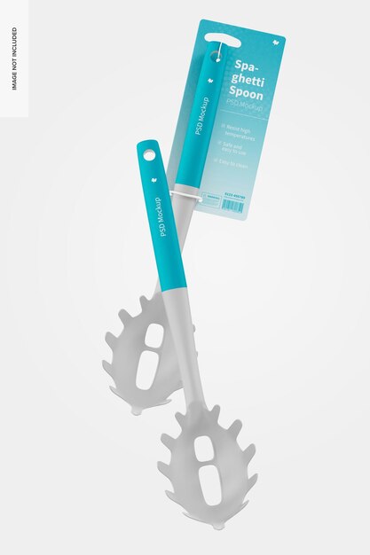PSD spaghetti spoons mockup