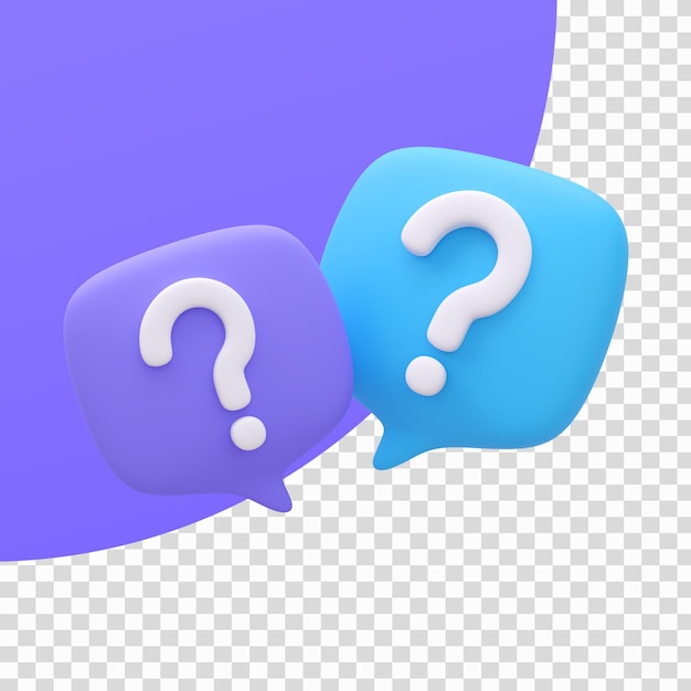PSD speech balloon frame support communication concept 3d illustration with clipping path