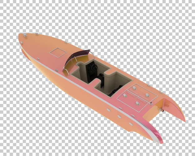 PSD speed boa on transparent background 3d rendering illustration