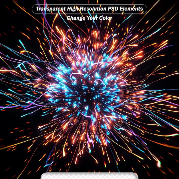 PSD speed of light in space on dark background abstract background in blue