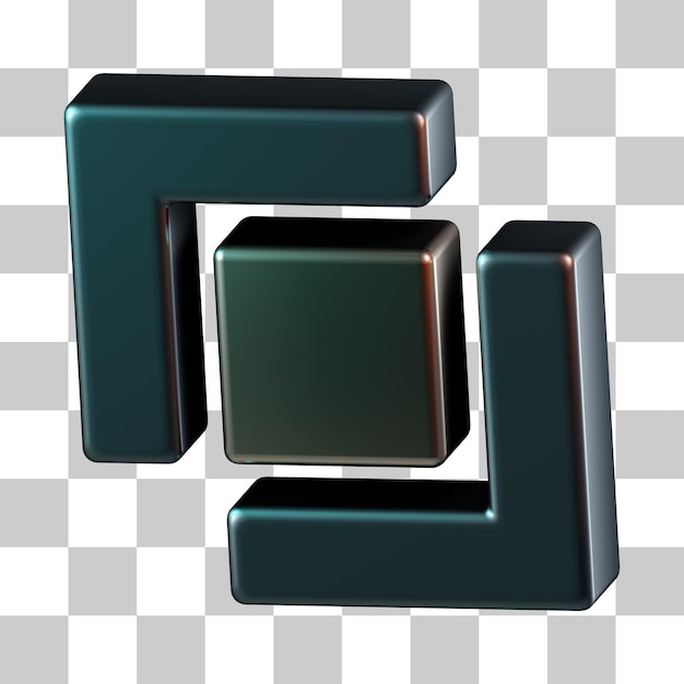 PSD split pathfinder 3d icon