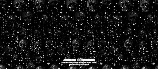 PSD spooky skulls amp ghosts glittering halloween background