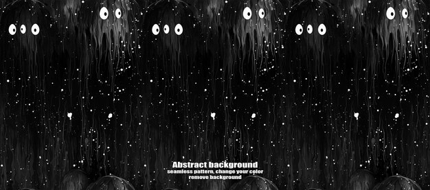 PSD spooky skulls amp ghosts glittering halloween background