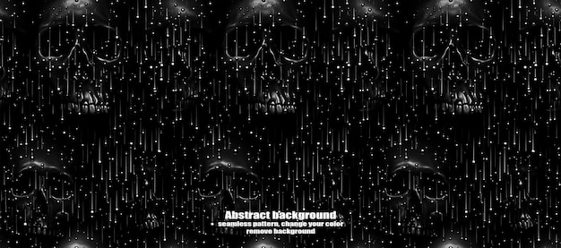 PSD spooky skulls amp ghosts glittering halloween background