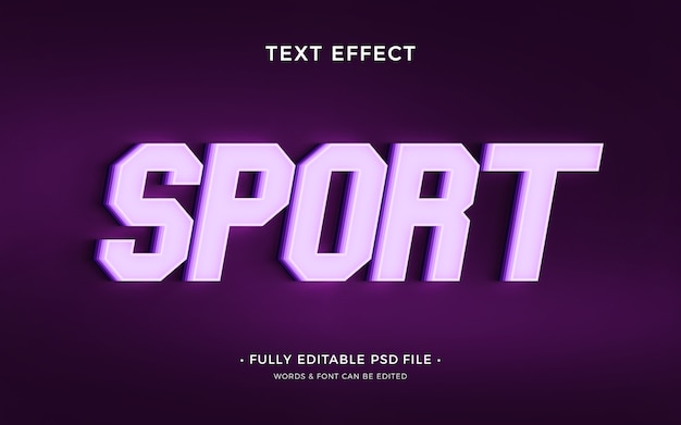 PSD sport text effect