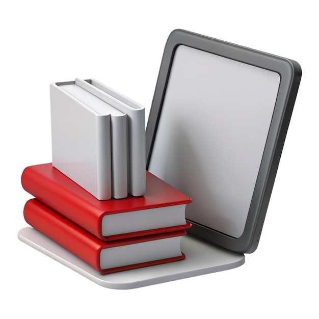 PSD a stack of books with one that says quot the word quot on the bottom