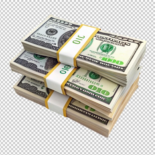 PSD a stack of dollar bills with the words
