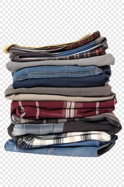 PSD a stack of folded clothes with one that says quot one quot on the bottom