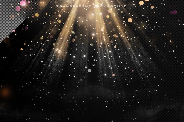 PSD stage lighting spotlighting on transparent background