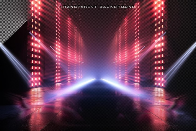 PSD stage lighting on transparent background