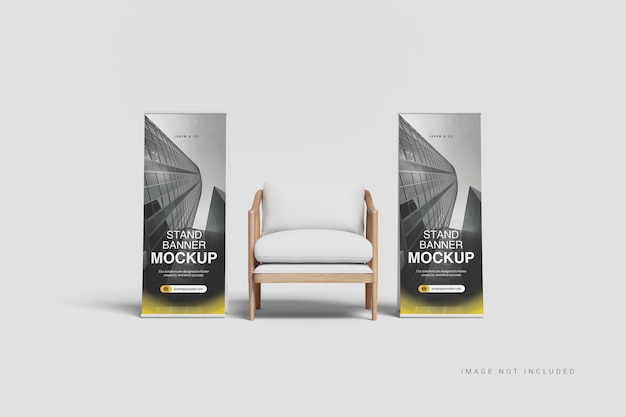 PSD stand banner mockup