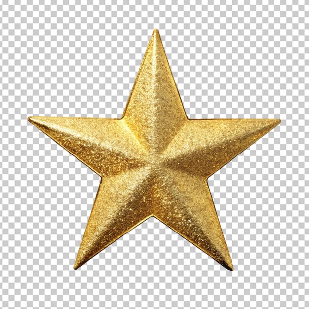 PSD star on transparent background