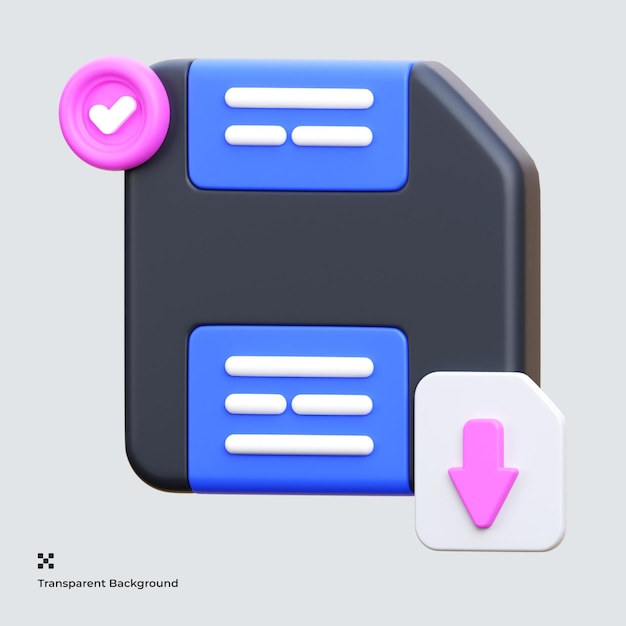 PSD storage 3d icon