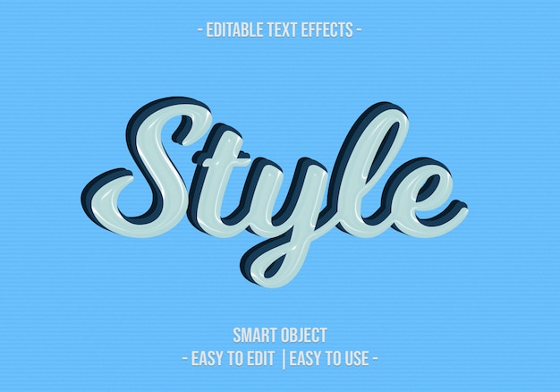PSD style text effect  
