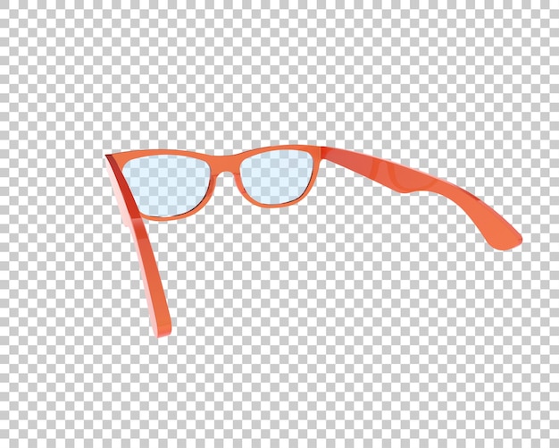 PSD sun glasses isolated on background 3d rendering illustration