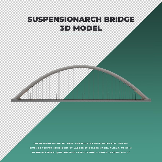 PSD suspensionarch bridge