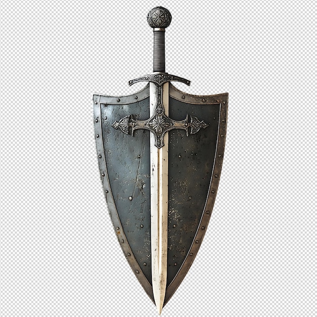 PSD sword and shield a medieval arsenal display