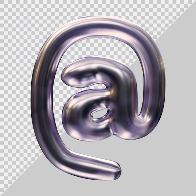 PSD at symbol in 3d render