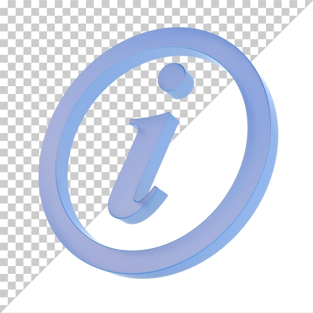 PSD symbol information on white background isolated 3d illustration