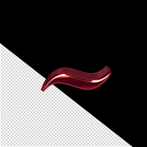 PSD symbol made of red