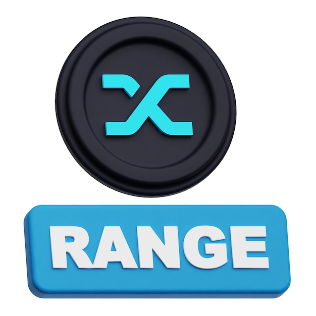 PSD synthetix crypto token 3d icon isolated on the white background