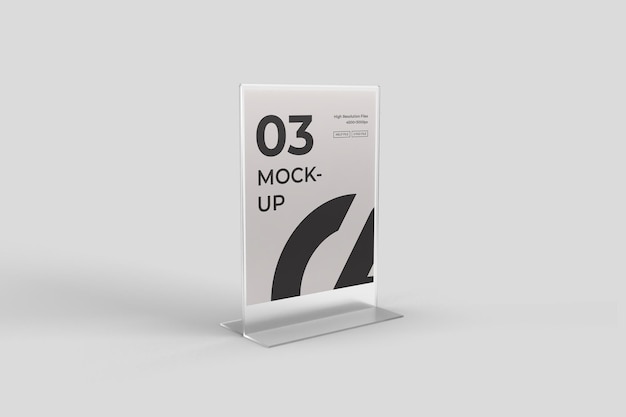 PSD table tent mockup
