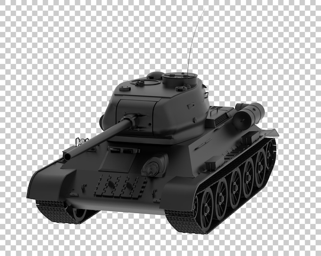 PSD tank isolated on transparent background 3d rendering illustration