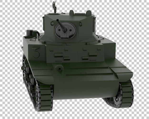 PSD tank on transparent background 3d rendering illustration