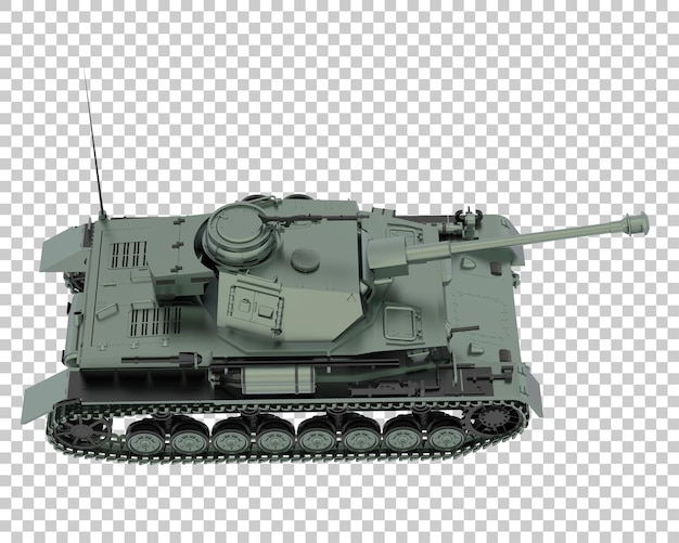 PSD tank on transparent background 3d rendering illustration