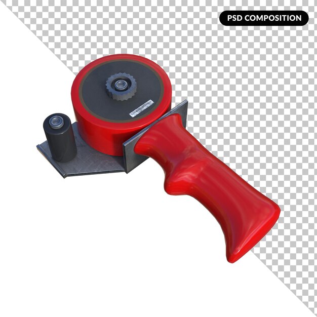 PSD tape gun isolated 3d