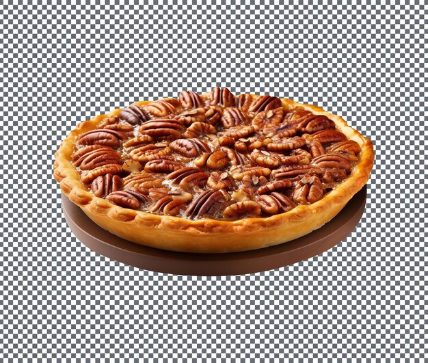PSD tasty maple pecan pie isolated on transparent background