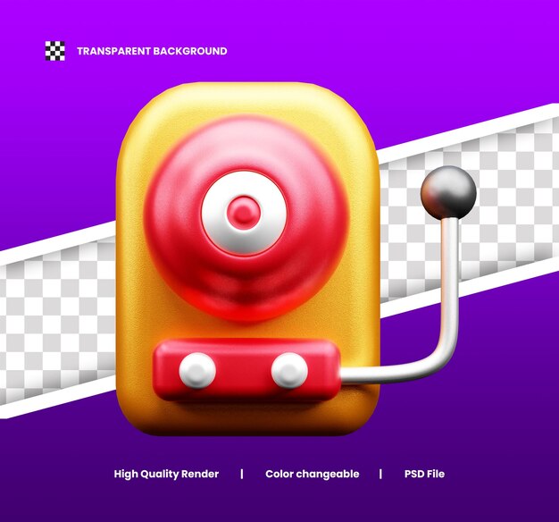 PSD teacher day 3d illustration icon