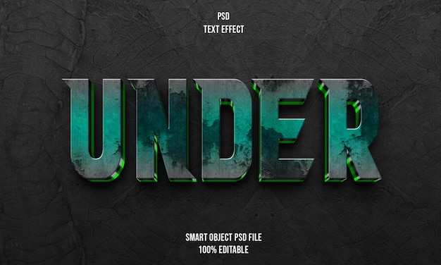 PSD under text effect