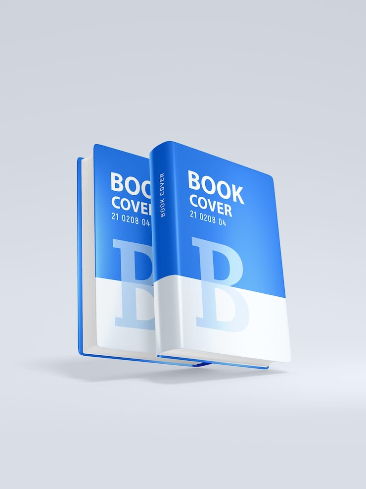 PSD thick hard cover book mockup