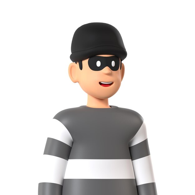 PSD thief professional profession profile 3d avatar