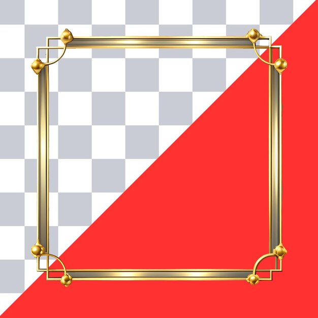 this elegant golden frame will make your designs sparkle