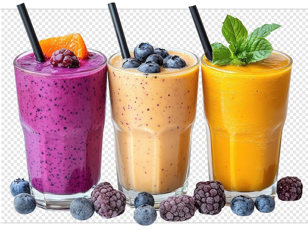 PSD three delicious smoothies