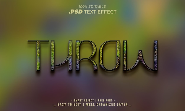PSD thro text effect for graphics