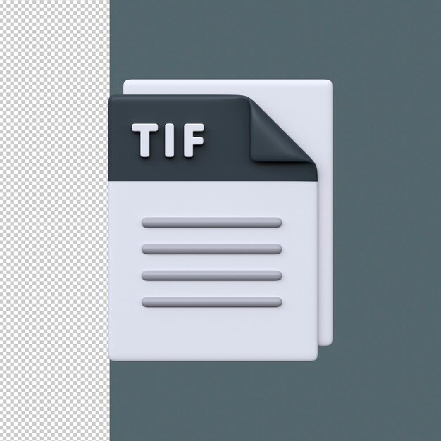 PSD tif file format 3d icon highresolution image format for printing photography and visual archiving